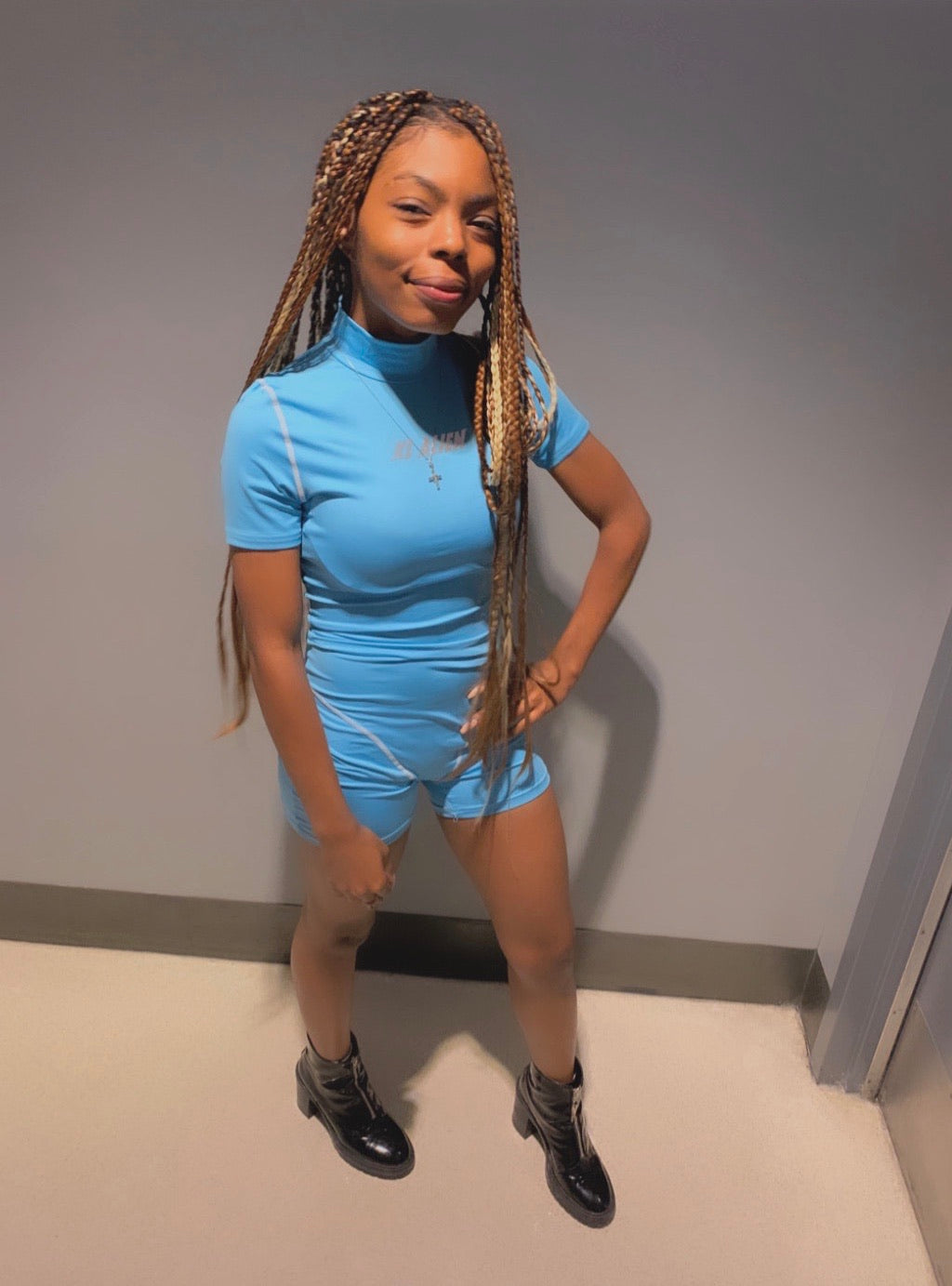 "Area 51" Romper - Black