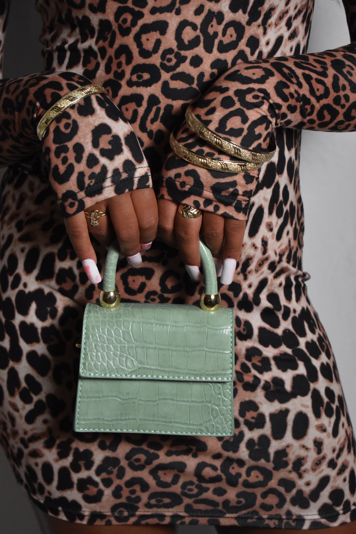 Essentials Only Mini Handbag (Mint Green)