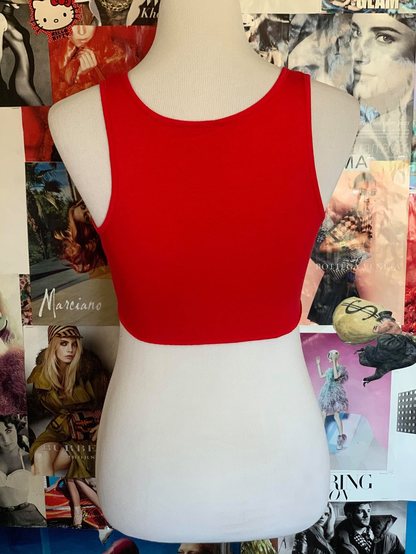 "Off The Chain" Crop Top - Red