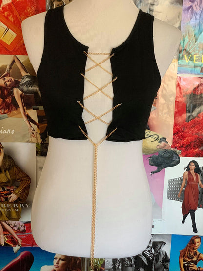 "Off The Chain" Crop Top - Red