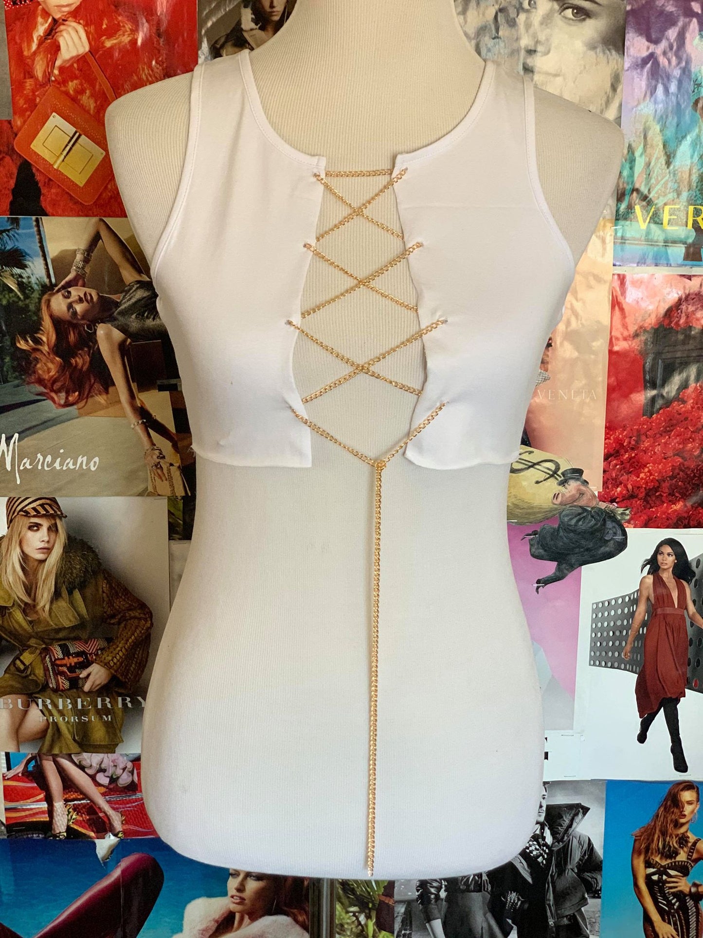 "Off The Chain" Crop Top - Black