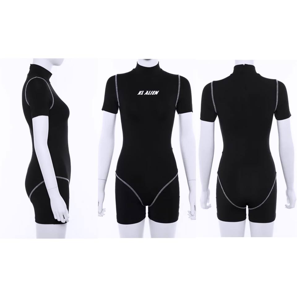 "Area 51" Romper - Black