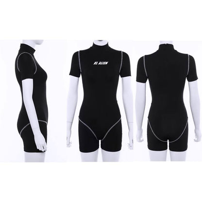 "Area 51" Romper - Black