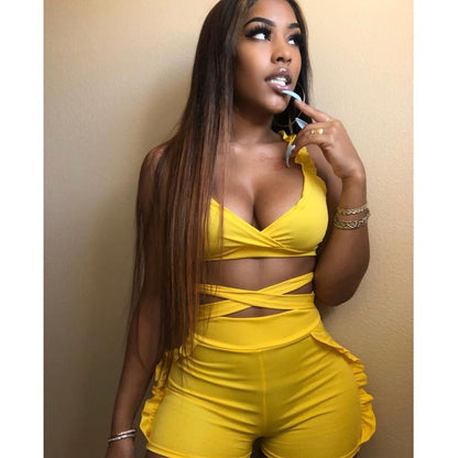 "Suns Out Buns Out" Two Piece Short Set