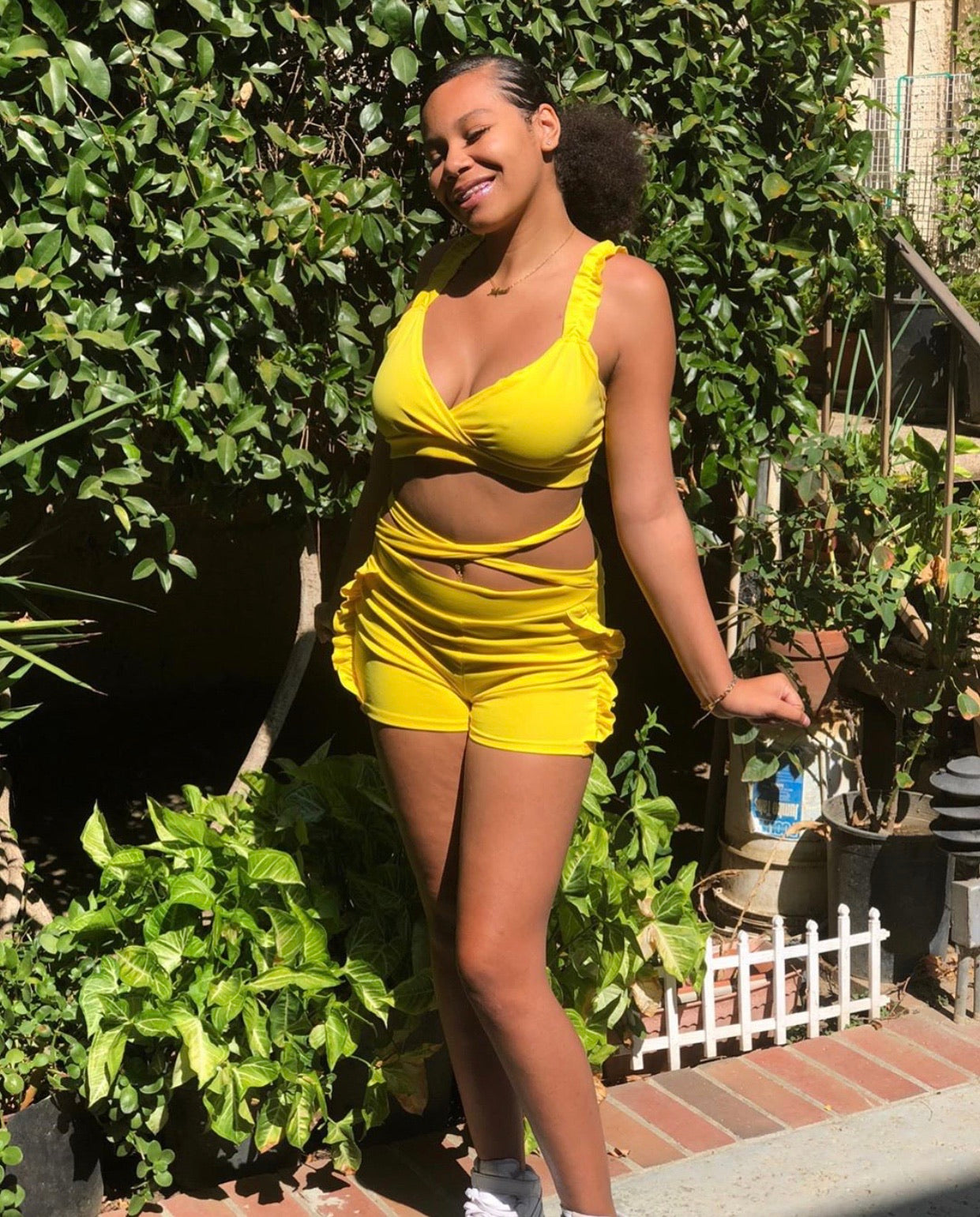 "Suns Out Buns Out" Two Piece Short Set