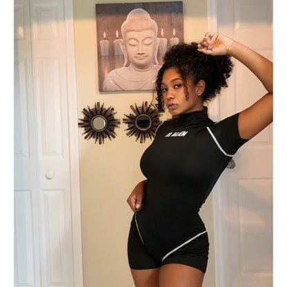 "Area 51" Romper - Teal