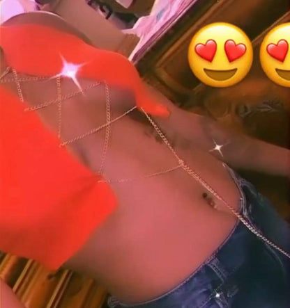 "Off The Chain" Crop Top - Red