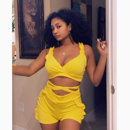 "Suns Out Buns Out" Two Piece Short Set