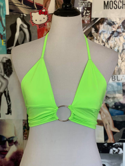 "Put A Ring On It" Crop Top - Blue