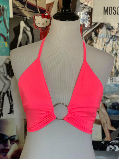 "Put A Ring On It" Crop Top - Blue